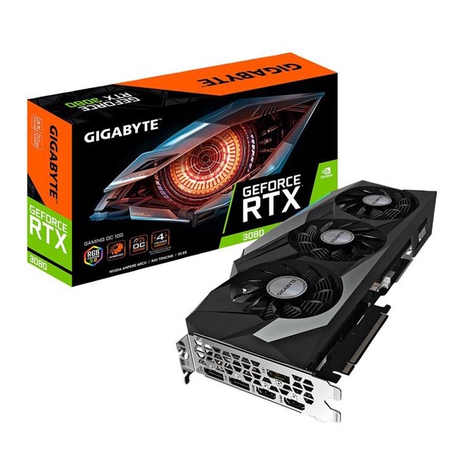 Tarjeta de video Gigabyte RTX 3080 10GB OC GV N3080GAMING OC 10GD